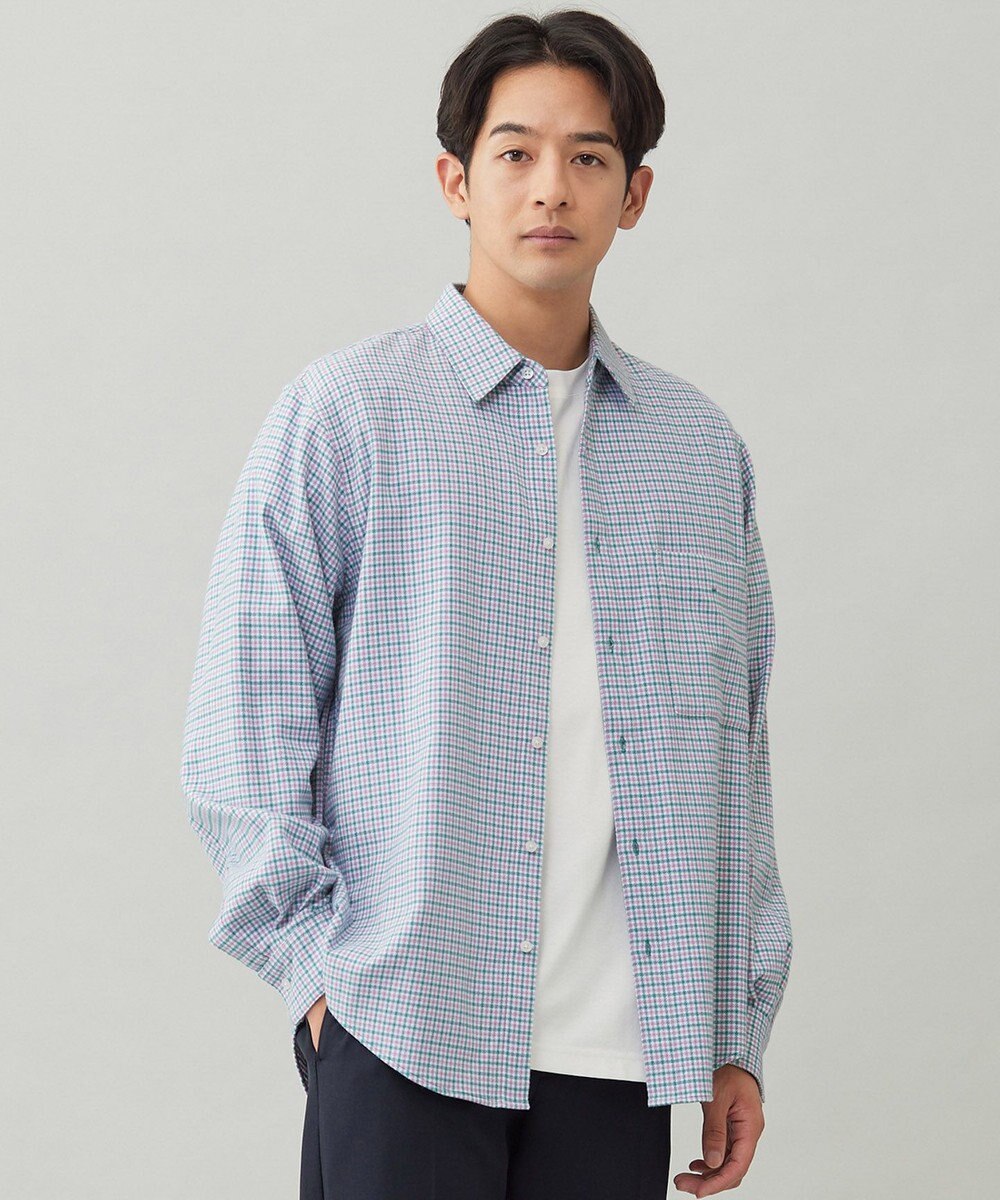 UNFILO MENS 【男女兼用】クリーンチェック ネルシャツ 