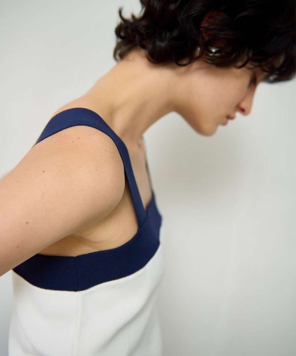 GRACE CONTINENTAL 配色ニットキャミ 