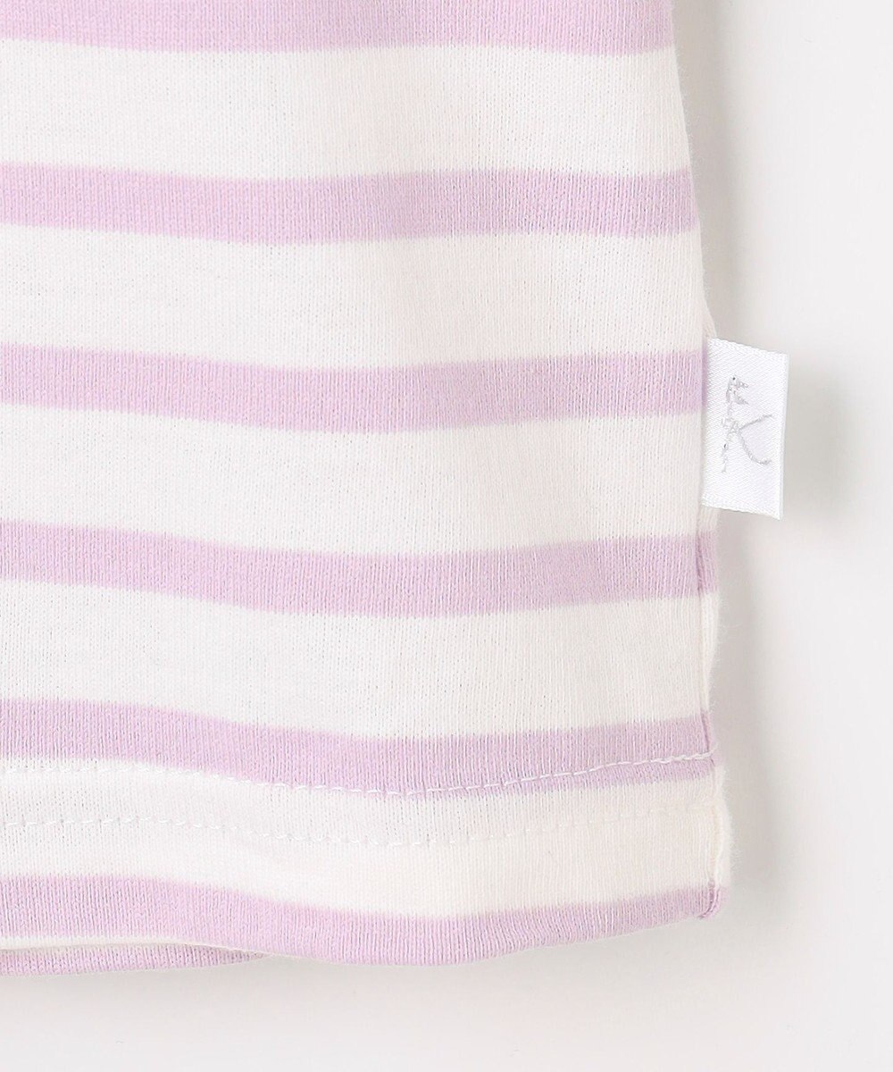 組曲 KIDS 【110-140㎝】 リボンボーダー Tシャツ 