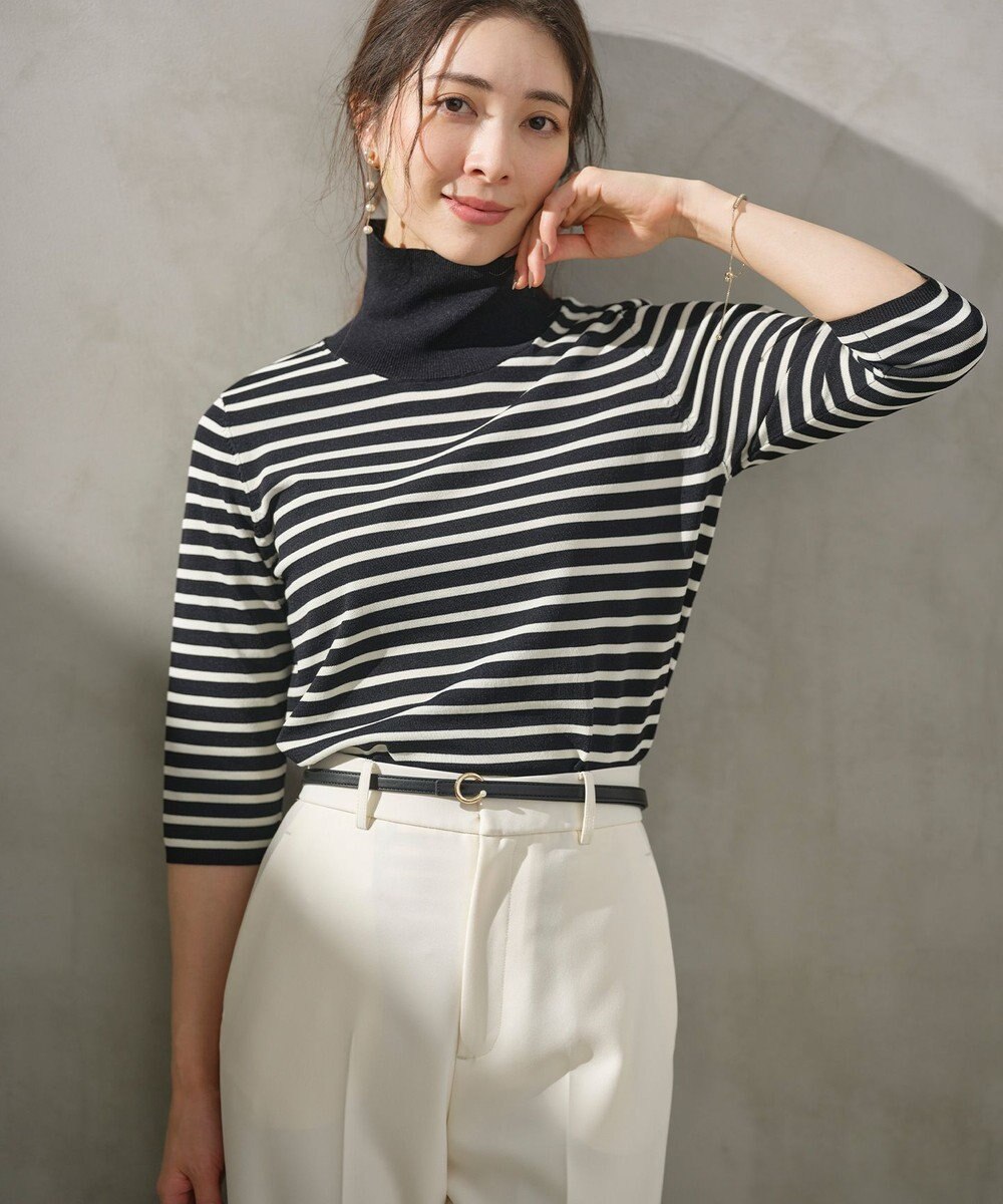 組曲 S 【6色展開・UVケア】モダンタートルニット 