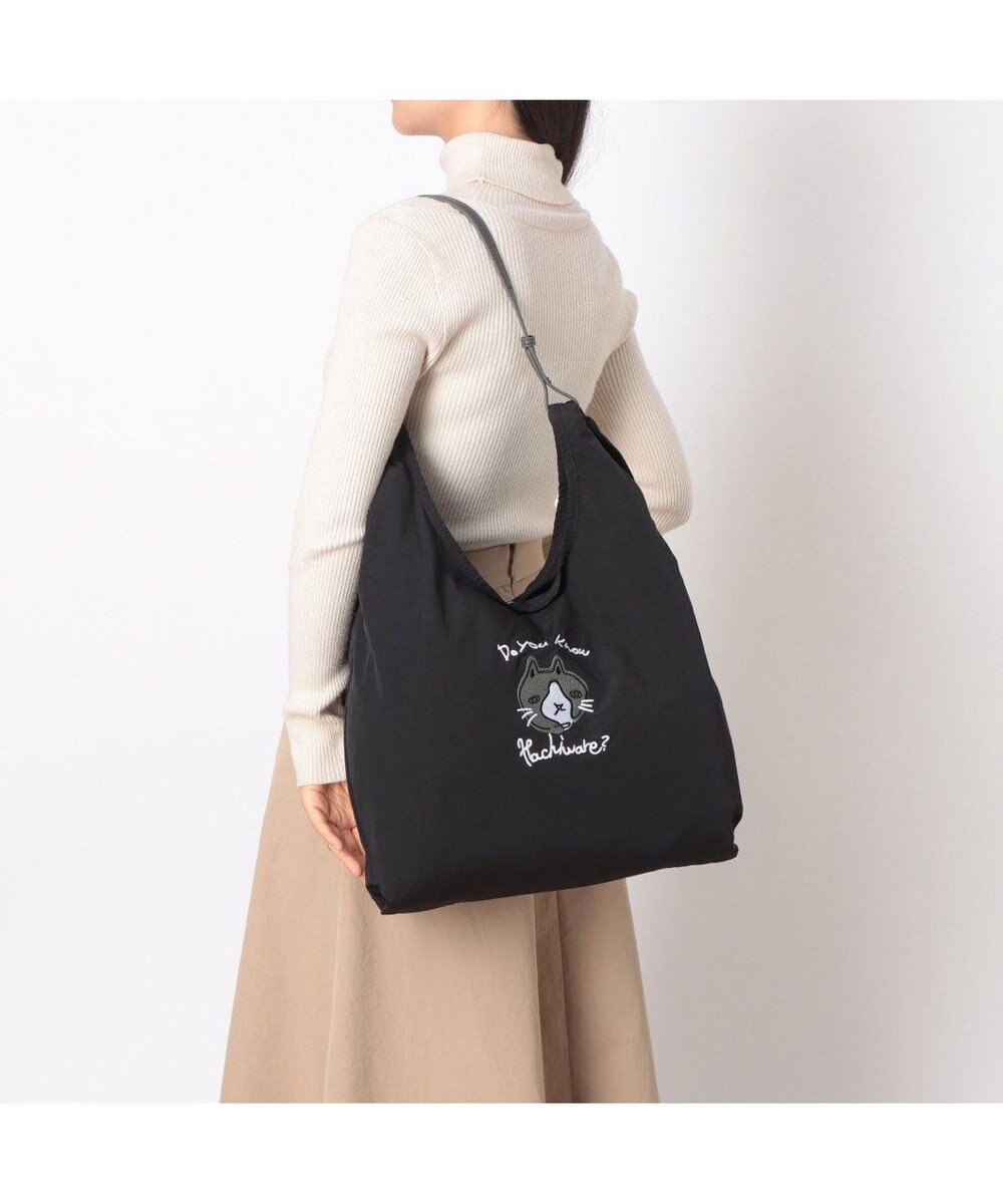 UNBILLION カシュカシュ cachecache / アニマルドローイング刺繍ナイロントート 