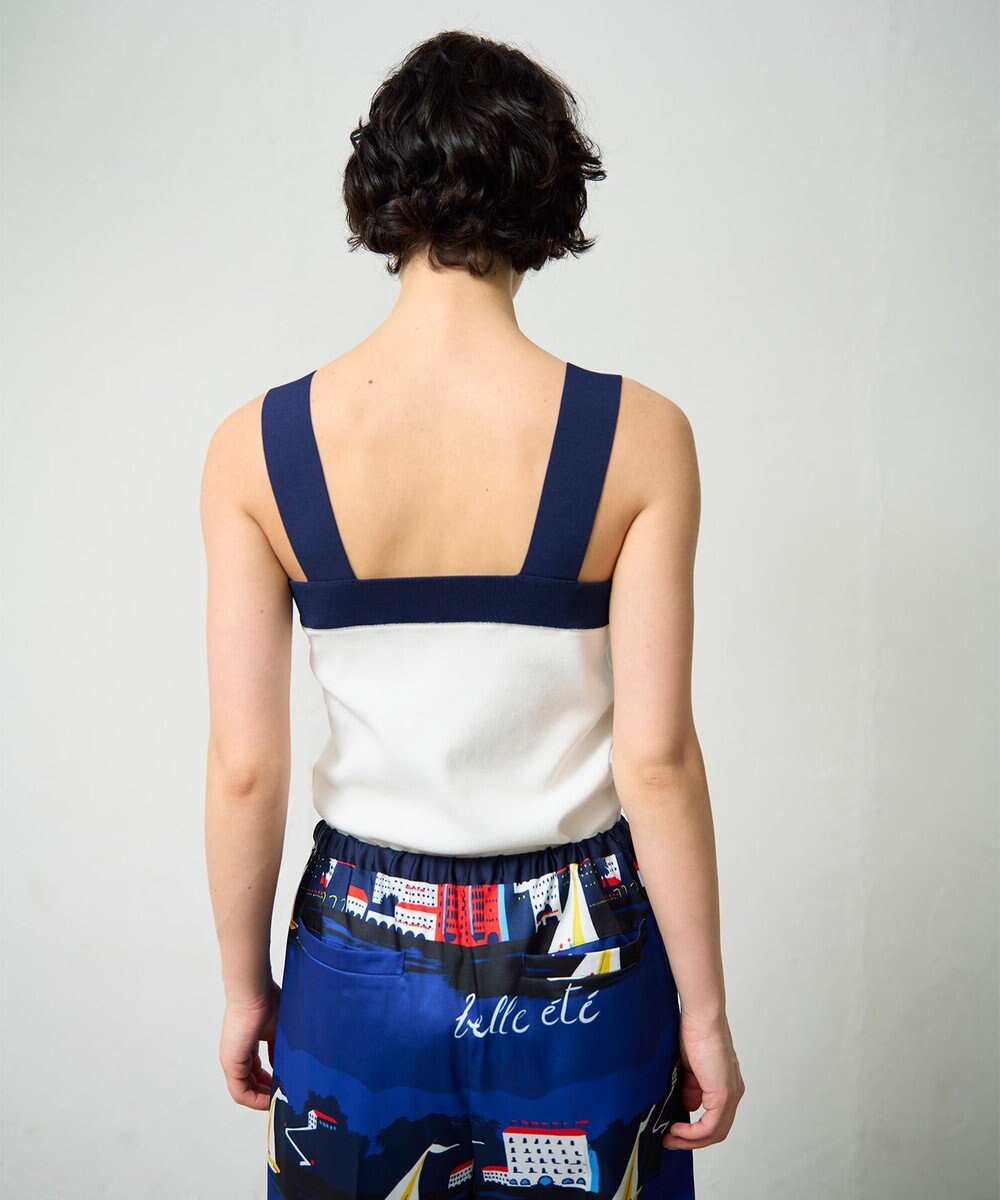 GRACE CONTINENTAL 配色ニットキャミ 