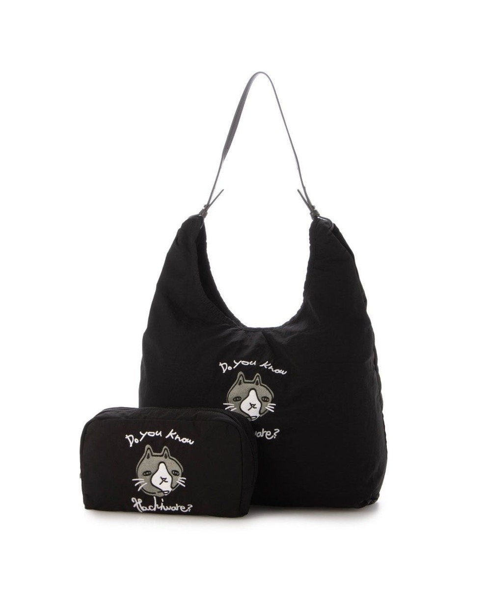 UNBILLION カシュカシュ cachecache / アニマルドローイング刺繍ナイロントート 
