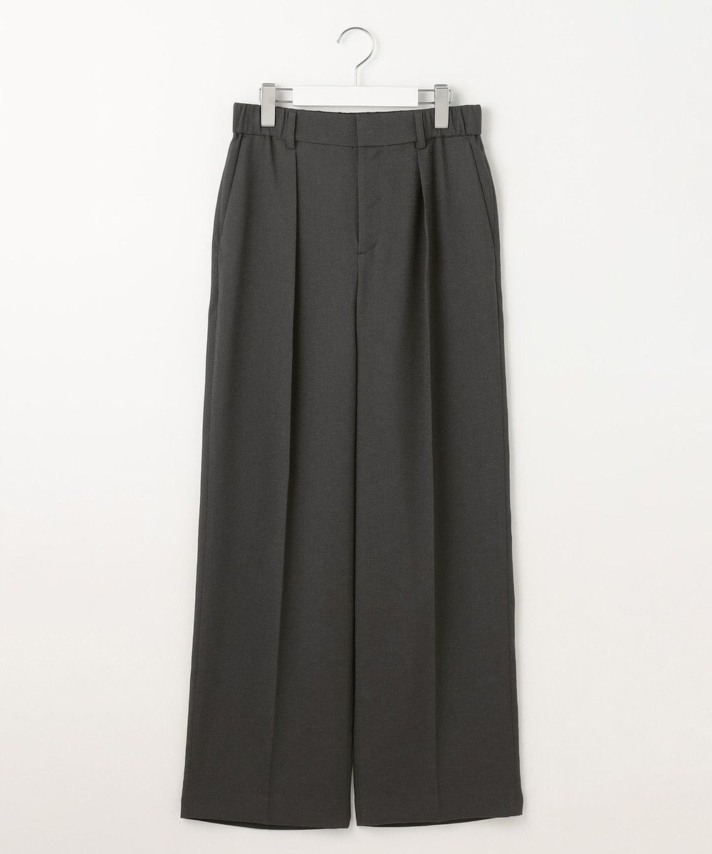 自由区 【カタログ掲載・ご好評につき新色追加・セットアップ対応】リネンライクシンセティックワイドストレート パンツ 