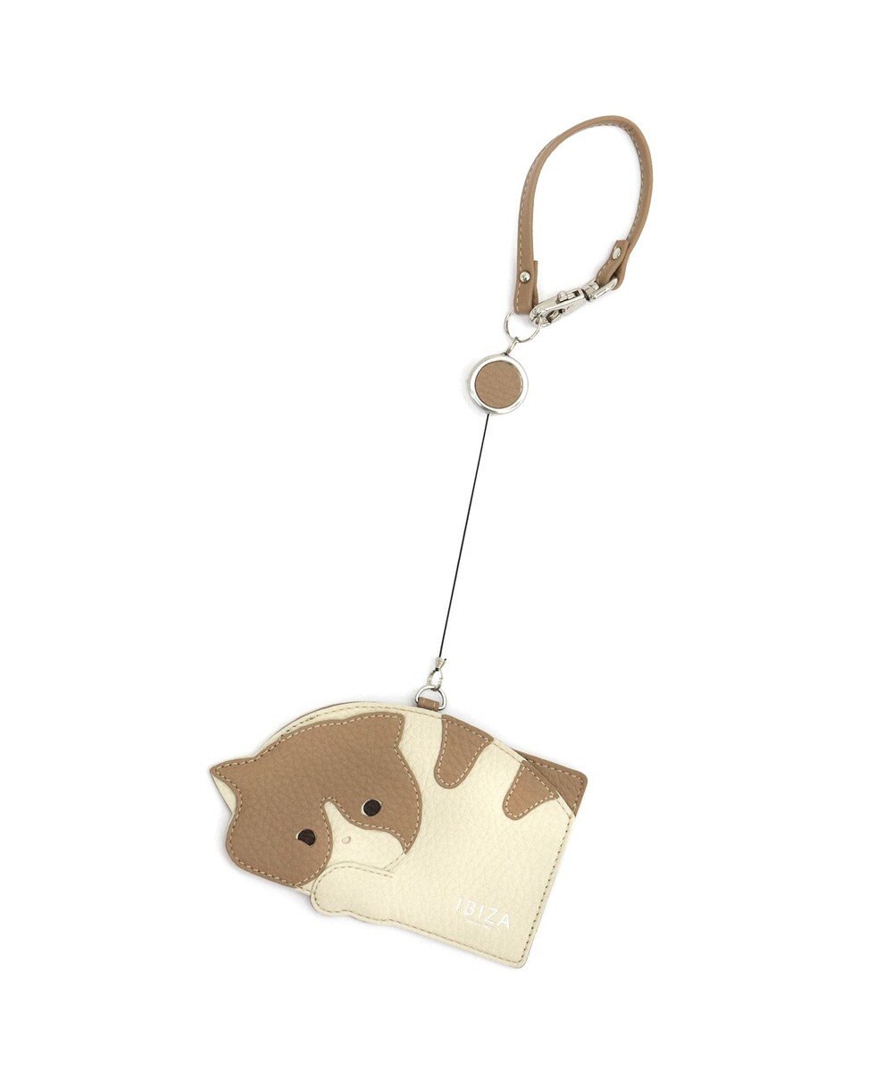 IBIZA アニマーダ　牛革　リール付きパスケース 