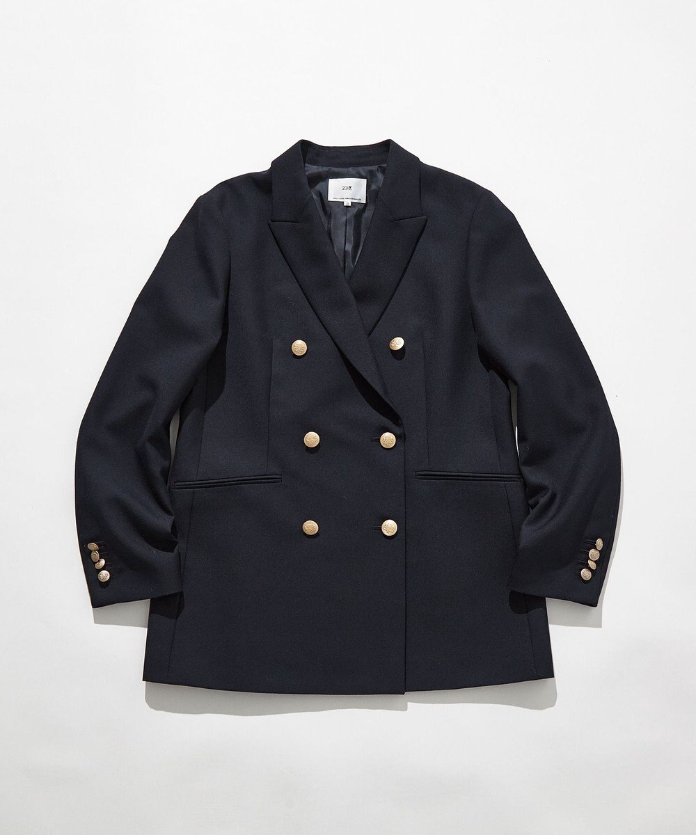 23区 【VERY・Oggi掲載】TWギャバジン テーラード ジャケット 