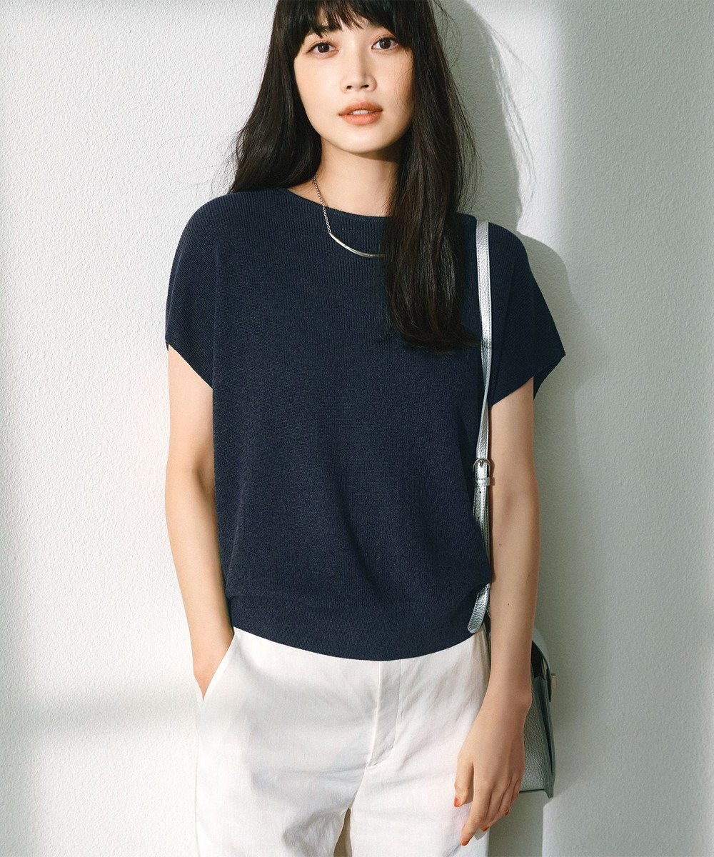 23区 S 【CLASSY.6月号掲載/洗える】リネンレーヨンストレッチ ワイドパンツ 