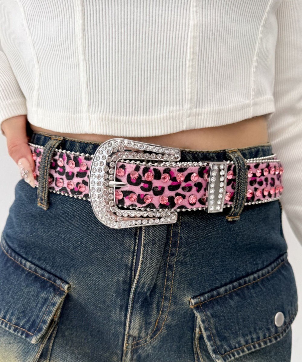 WEGO Lビジューラメシャギーベルト 