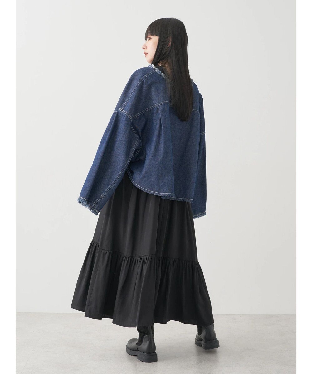 earth music&ecology スクエアデニムシャツ 