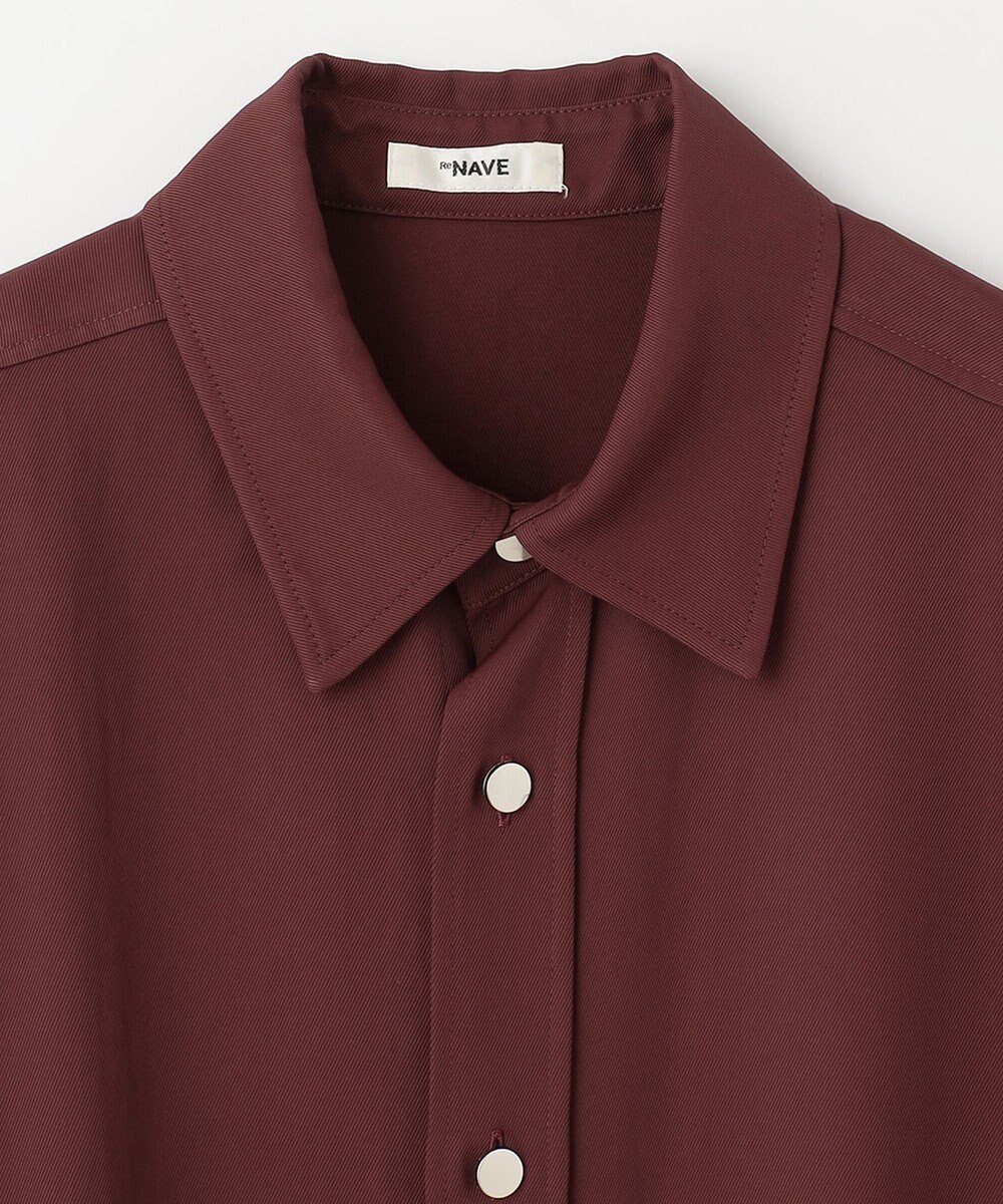 NAVE 【ReNAVE  洗える】アセテートギャバシャツドレス 