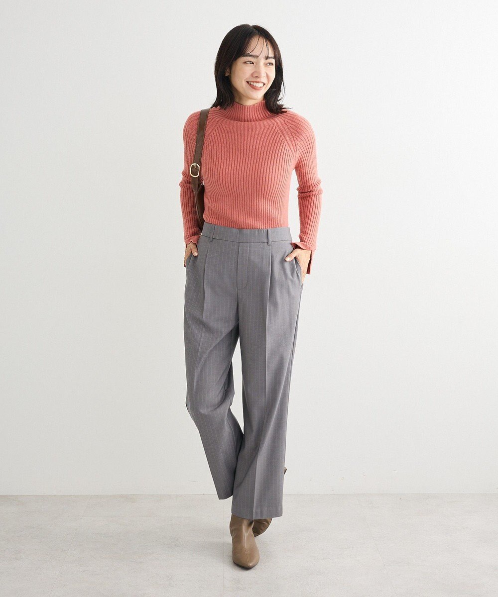 Green Parks ・Ｐｅｔｉｔ　Ｆｌｅｕｒ　ボトルネックリブニット 