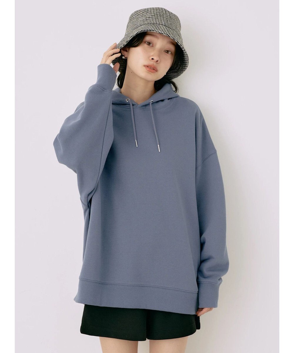 earth music&ecology スウェットルーズパーカー 