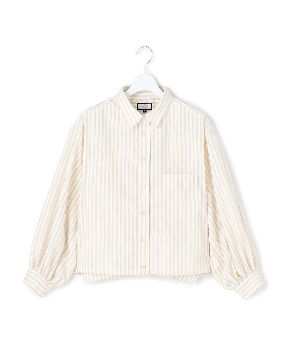 J.PRESS YORK STREET 【WOMEN】ストライプショート ブラウス 