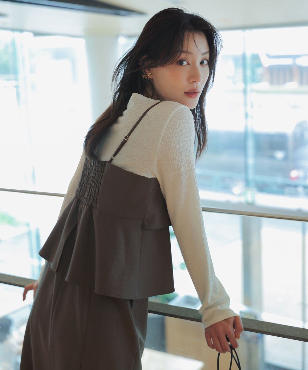 ANY SIS ビスチェワンピース × カットソー セット 