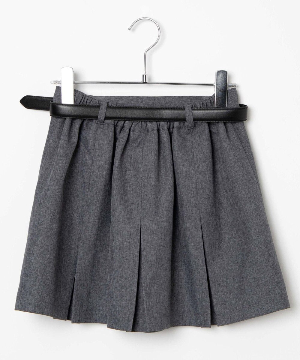 WEGO 【SCHOOLITEM】ベルト付ボックスプリーツスカパン 