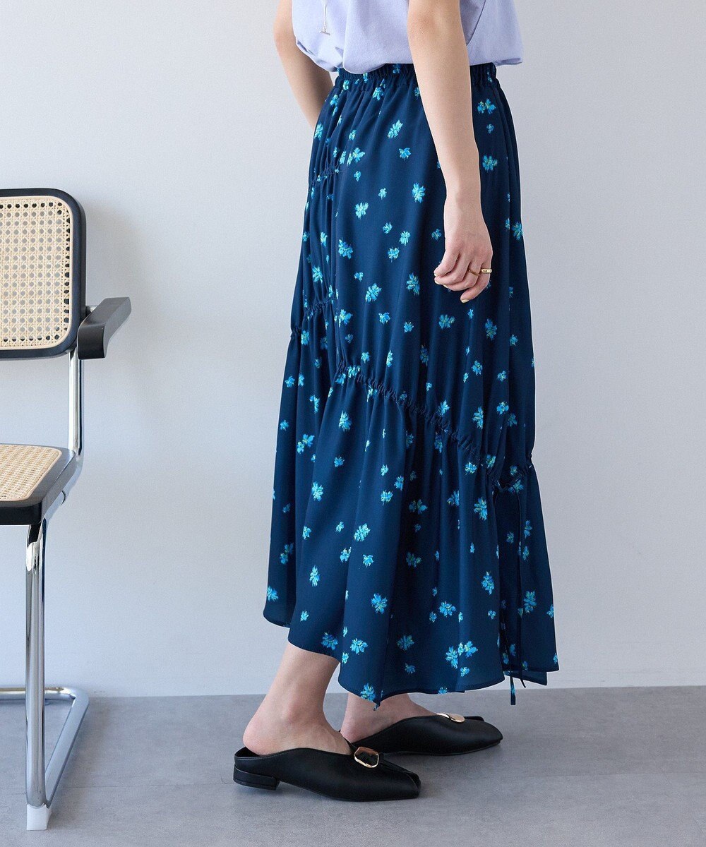 CRAFT STANDARD BOUTIQUE ボタニカルプリントデザインスカート 