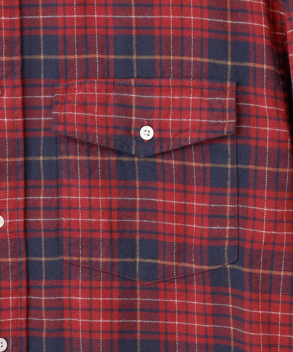 J.PRESS YORK STREET 【UNISEX】フランネル レギュラーカラーシャツ 