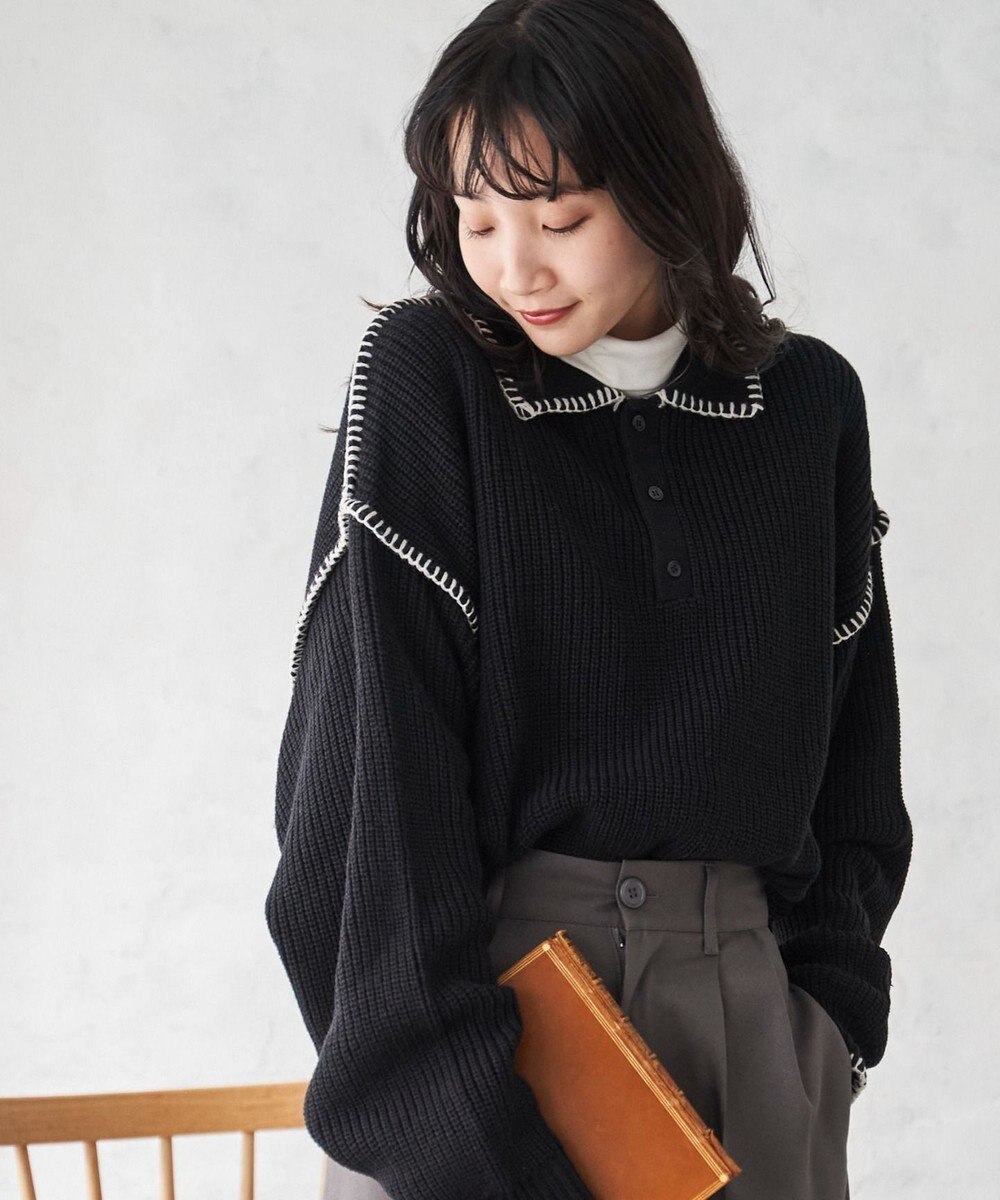 WEGO ハンドステッチポロプルオーバー 