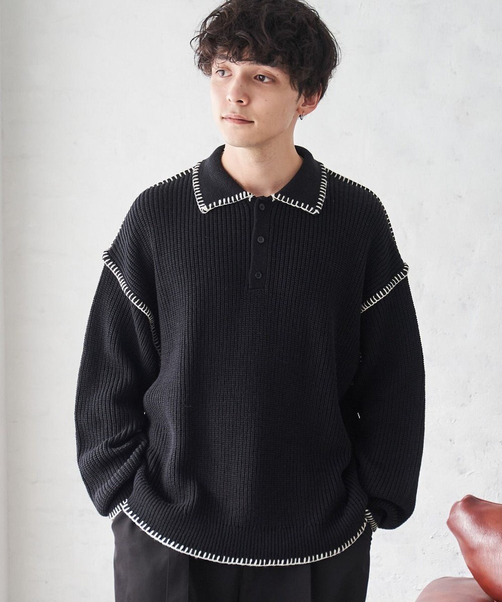 WEGO ハンドステッチポロプルオーバー 