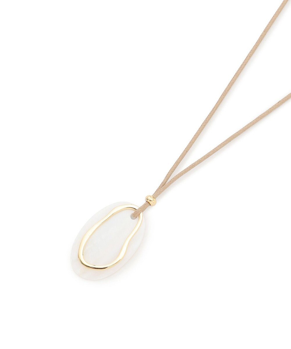 23区 【先行予約】オーバルシェル コンビ ネックレス 