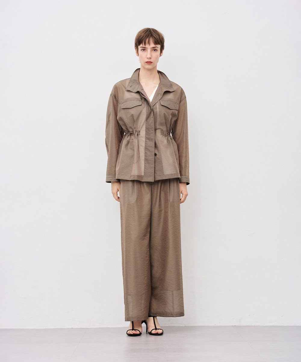 uncrave シアーオーガンジー ミリタリーブルゾン 