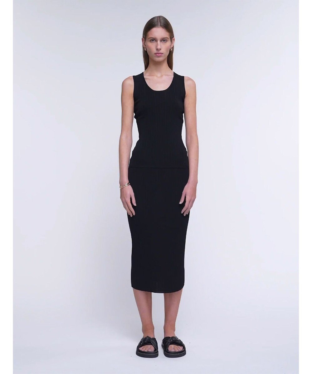 JOSEPH 【洗える】ヴィスコースリブ　ニットスカート 