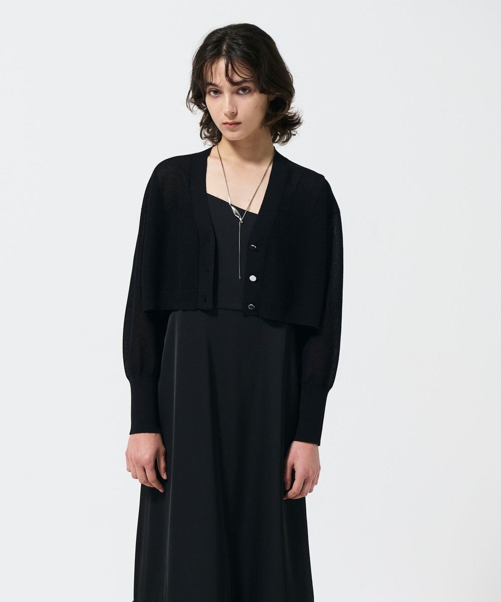 GRACE CONTINENTAL シアーカノコニットカーディガン 