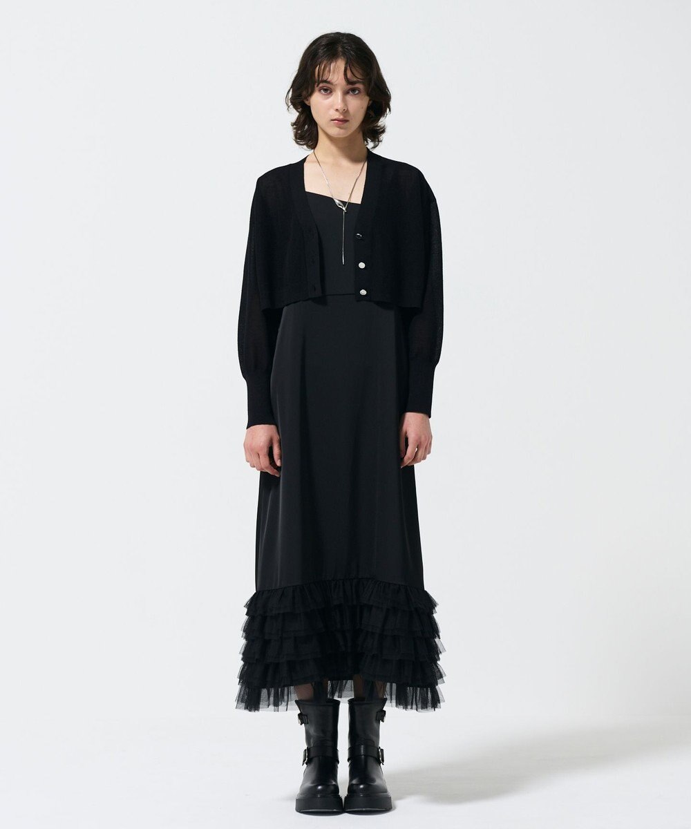 GRACE CONTINENTAL シアーカノコニットカーディガン 