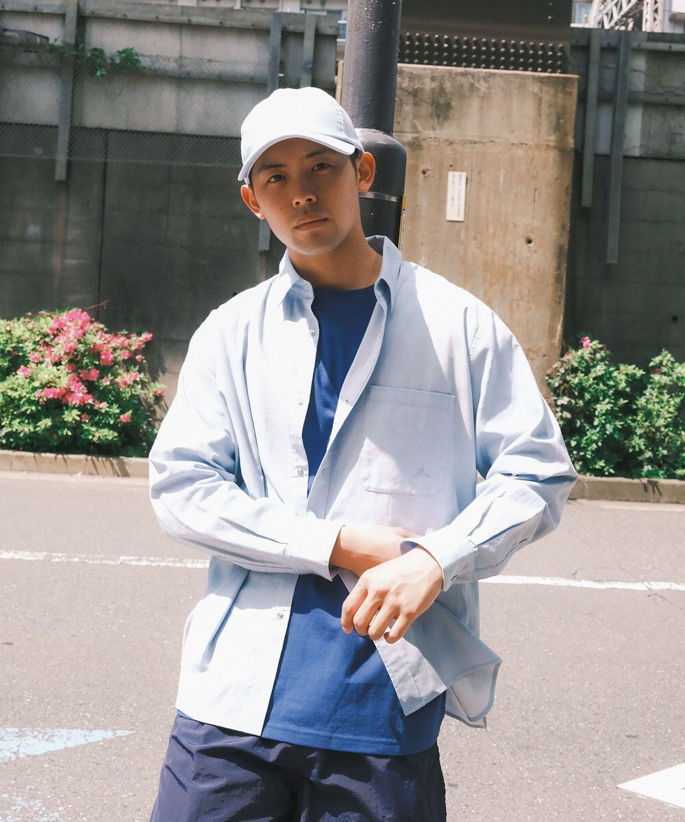 SHARE PARK MENS 【UVカット・撥水・ストレッチ】イージーデニムレギュラーカラーシャツ 