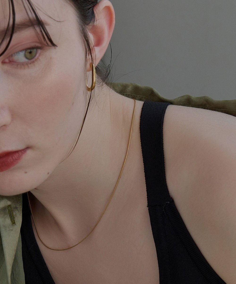 Phoebe <オンワード限定セット>【金属アレルギー対応】エレチェーンネックレス×ニュアンスハートライトフィットイヤリング/サージカルステンレス 