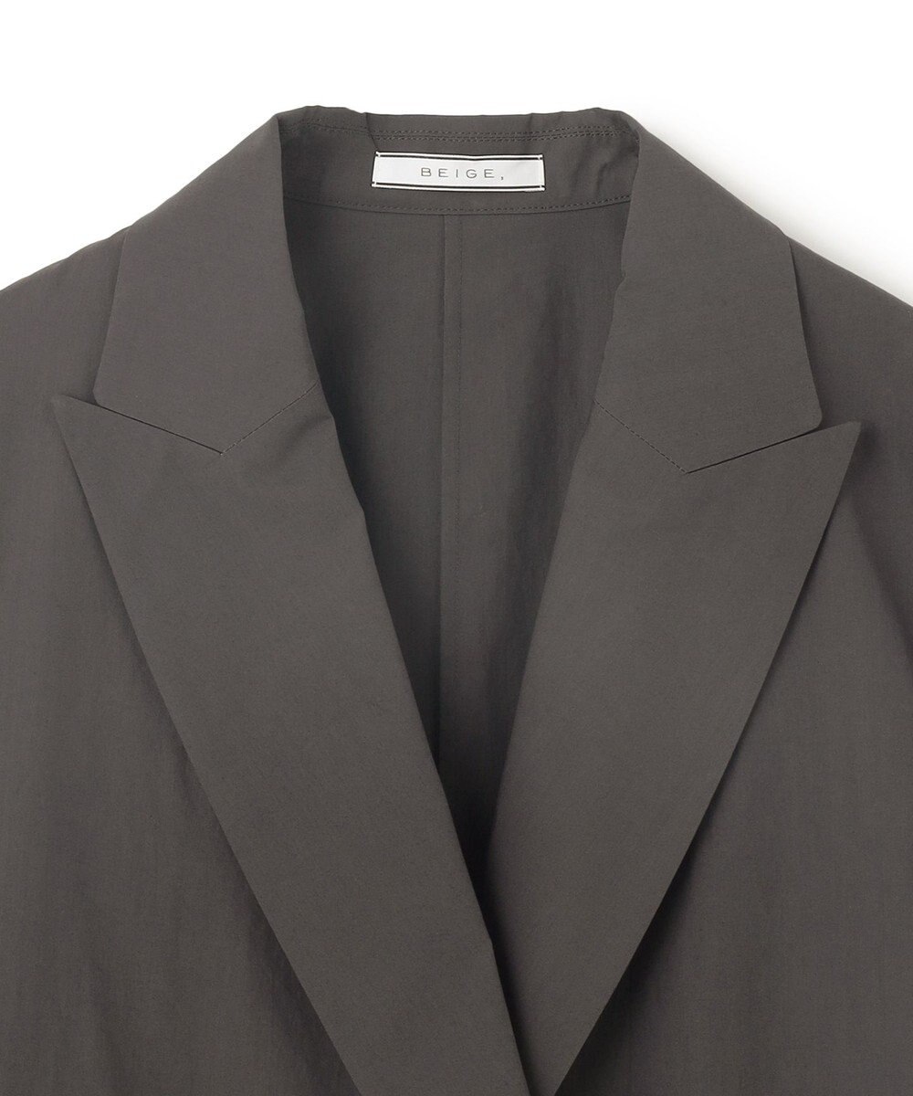 BEIGE， 【洗える・FUDGE 6月号掲載】MALLOW / コットンテーラードオーバージャケット 