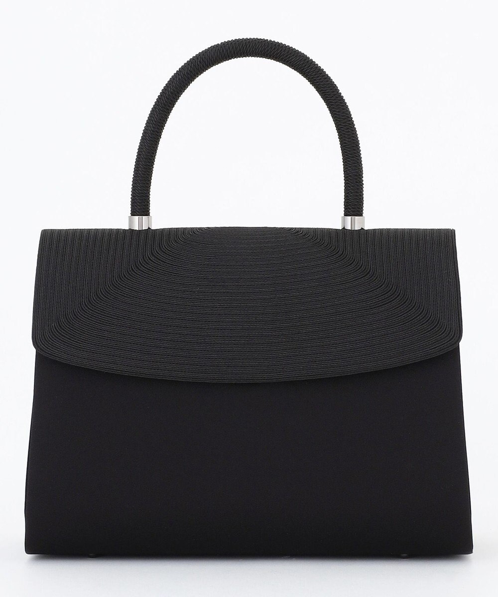 自由区 FORMAL 【日本製】編み手コード刺繍 ハンドバッグ 