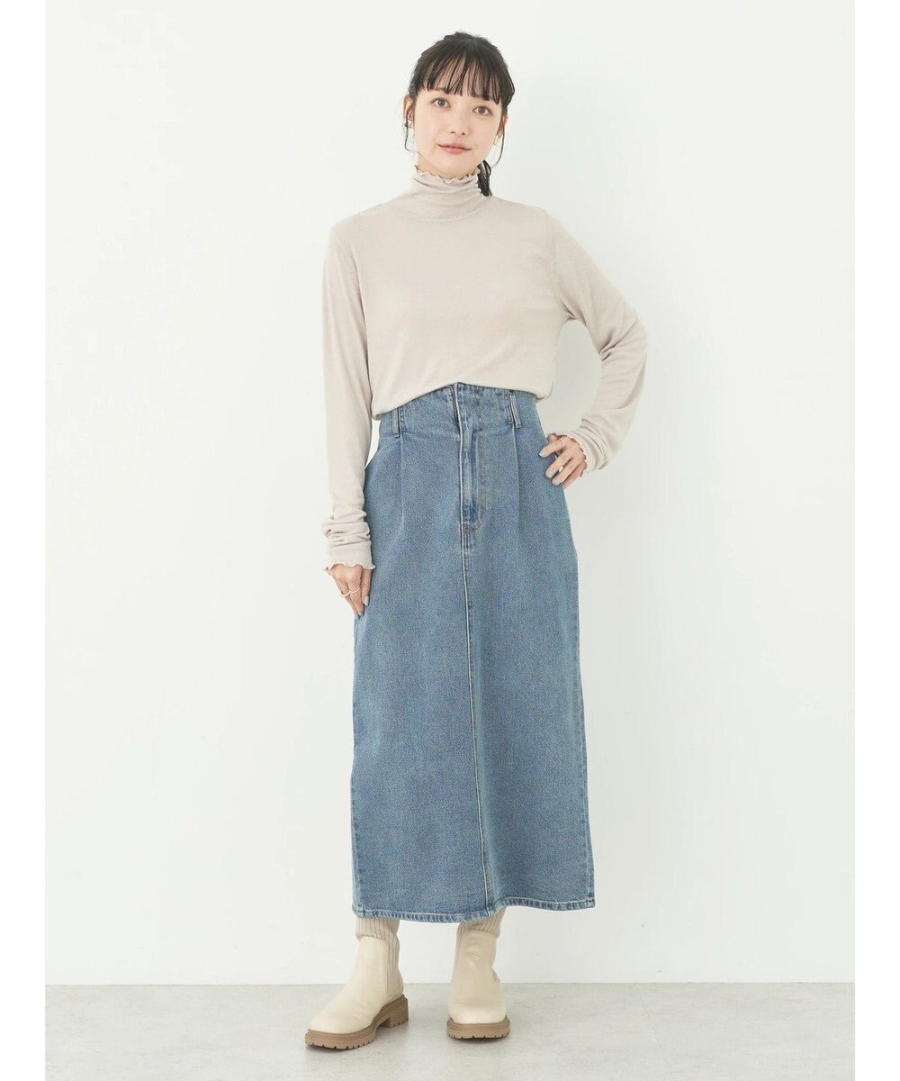 earth music&ecology シアータートルネックプルオーバー 