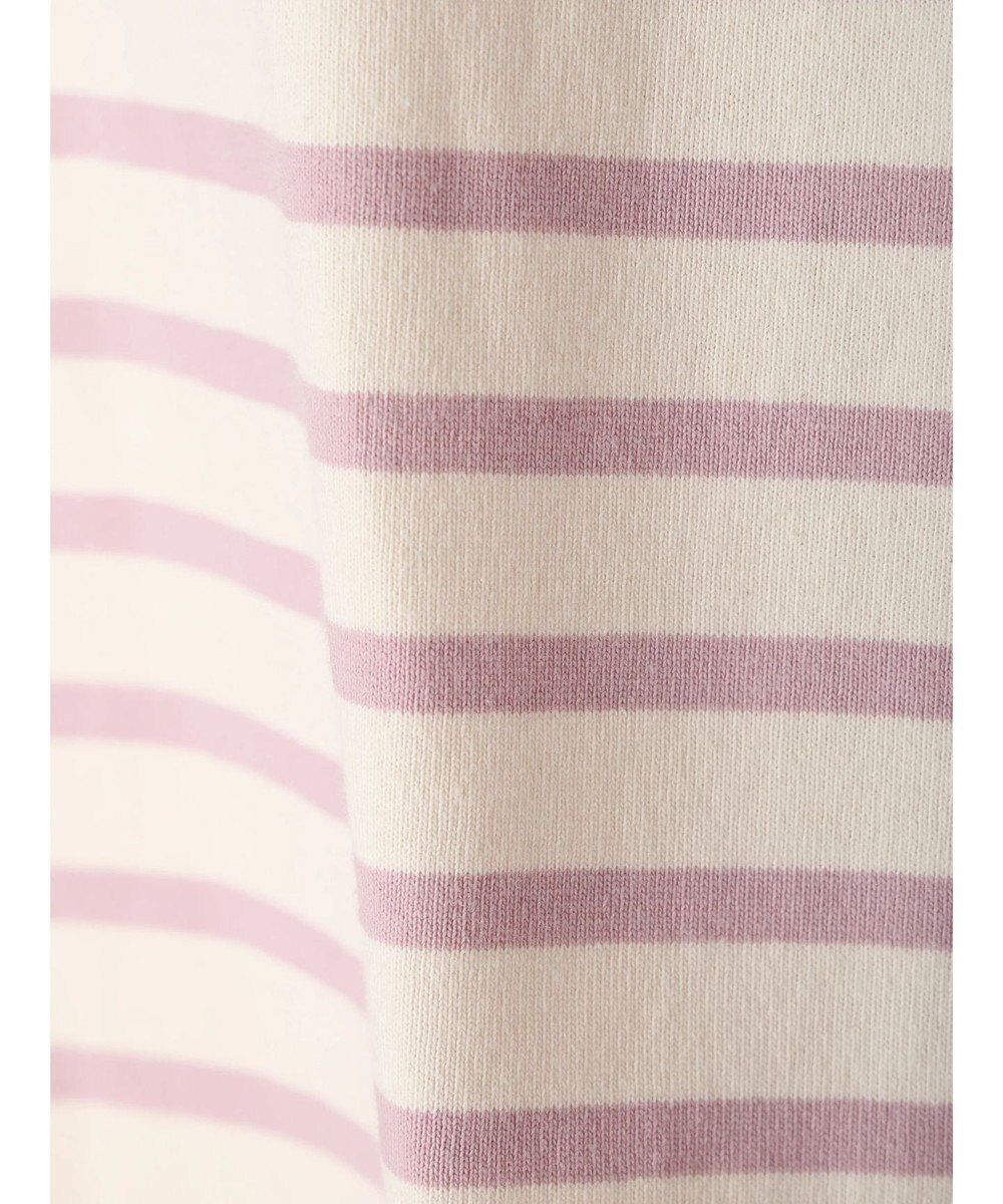 earth music&ecology バック釦ボーダーチュニック 