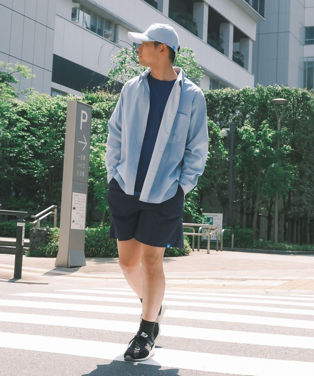 SHARE PARK MENS 【UVカット・撥水・ストレッチ】イージーデニムレギュラーカラーシャツ 