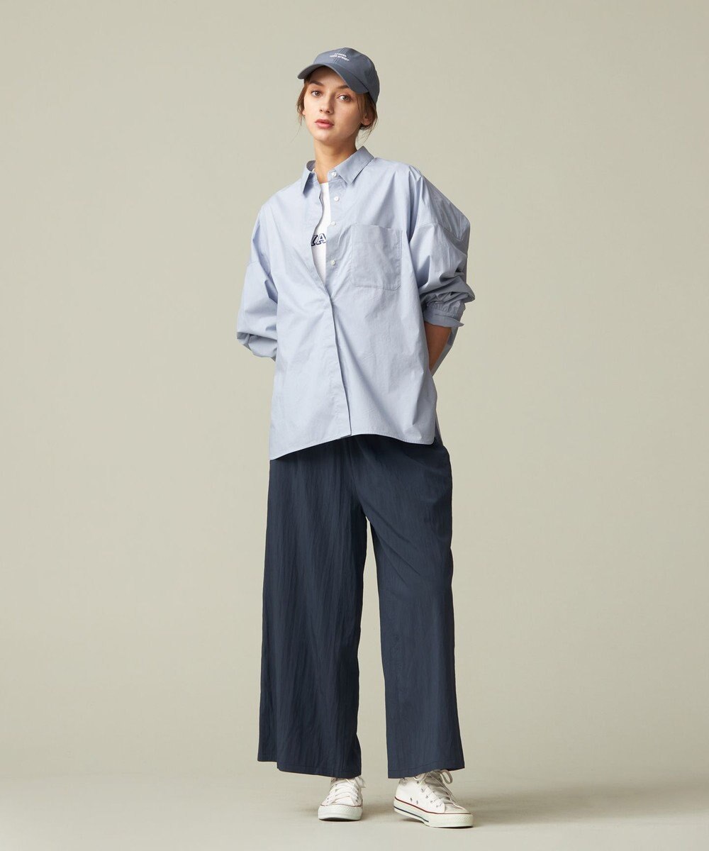 J.PRESS YORK STREET 【WOMEN】コットンタイプライター バックドレープブラウス 