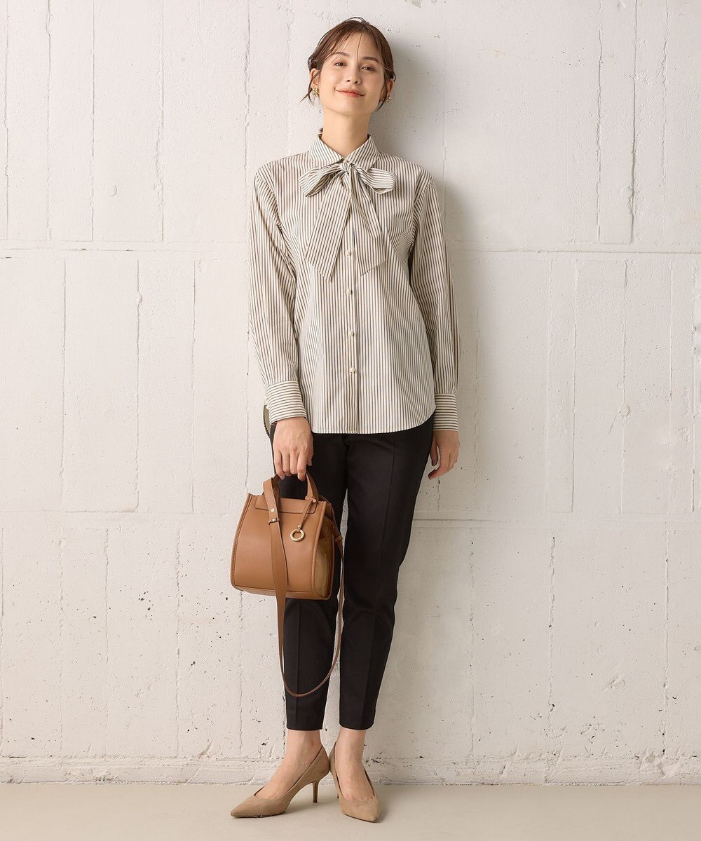 組曲 S 【WEB限定】ストレッチテーパード パンツ 