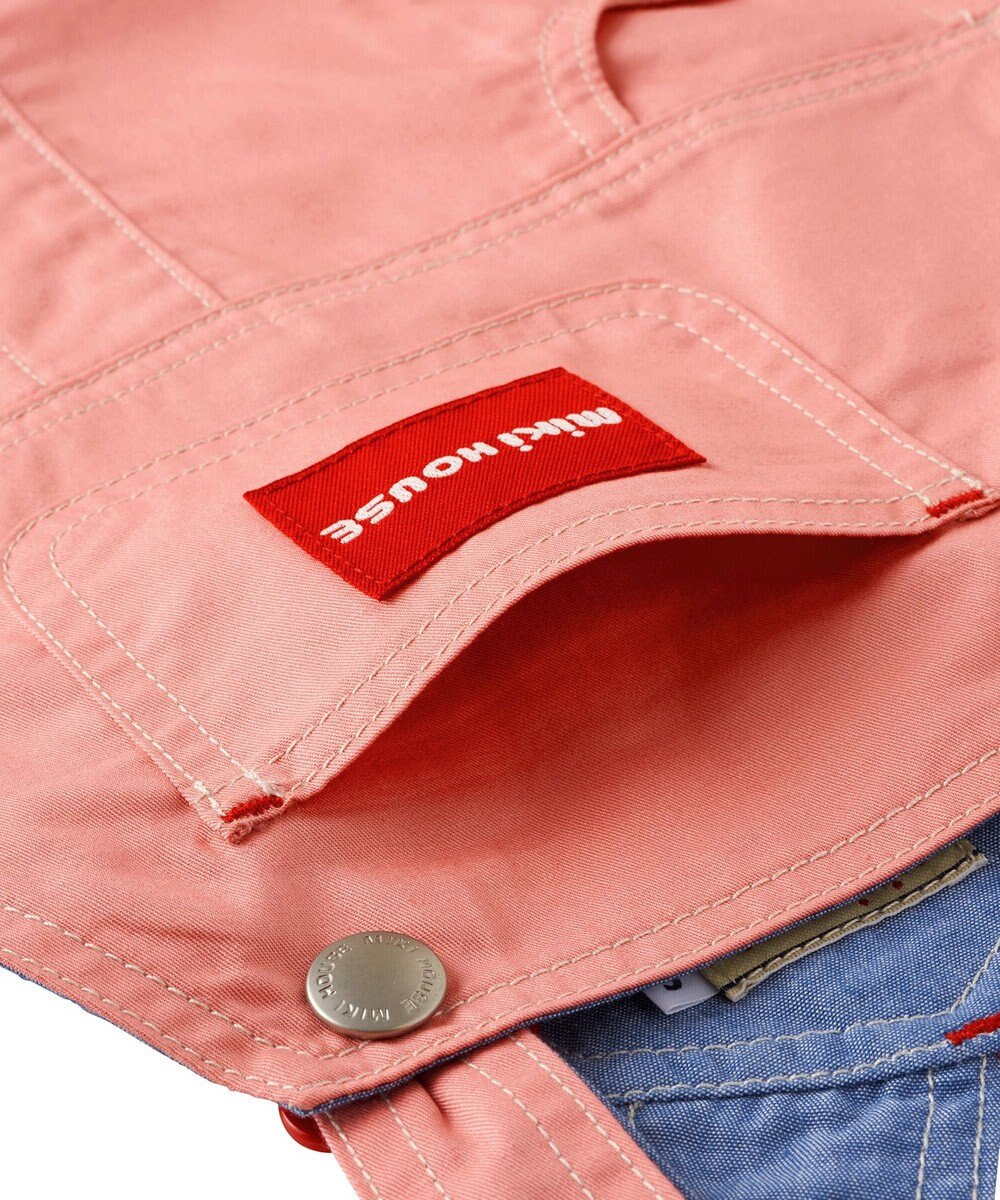 MIKI HOUSE HOT BISCUITS 【ミキハウス】【70-100cm】６分丈オーバーオール 