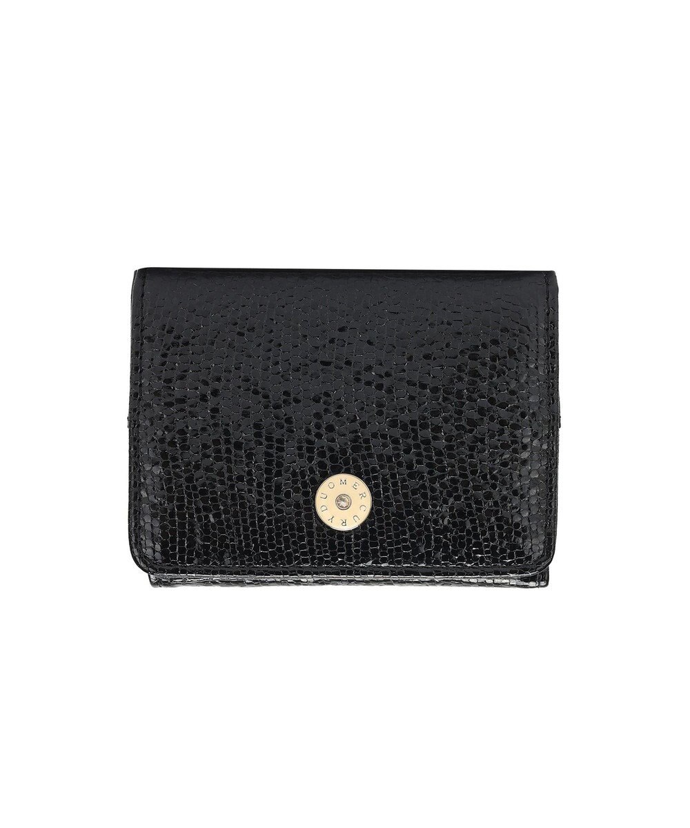 style code 【MERCURYDUO/マーキュリーデュオ】メタリッククラック調型押し　三つ折りミニ財布 