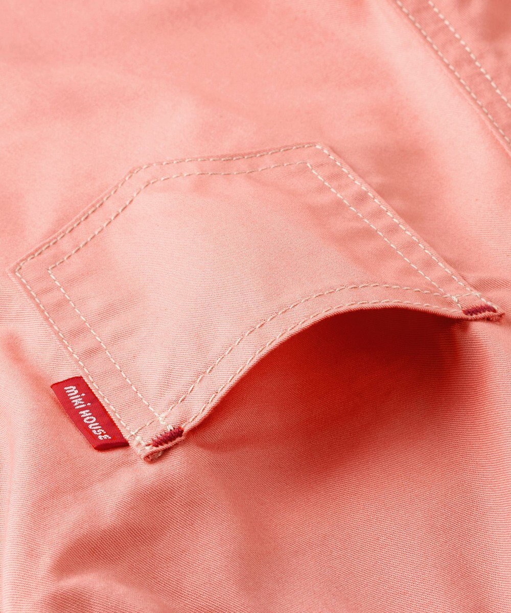 MIKI HOUSE HOT BISCUITS 【ミキハウス】【70-100cm】６分丈オーバーオール 