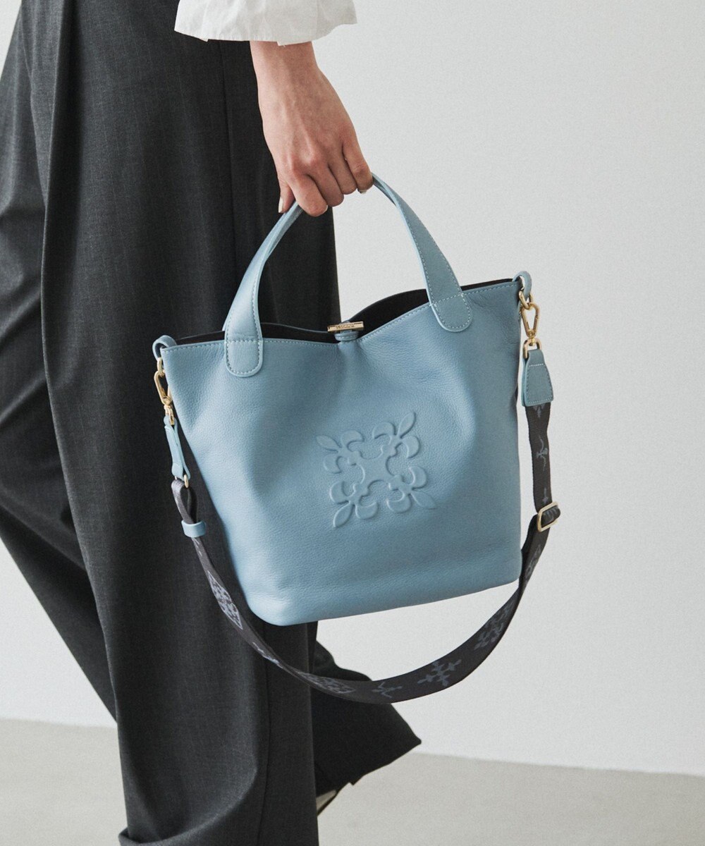 russet エンボスモノグラム2WAYタウントートバッグ(CE-1672-WEB) 