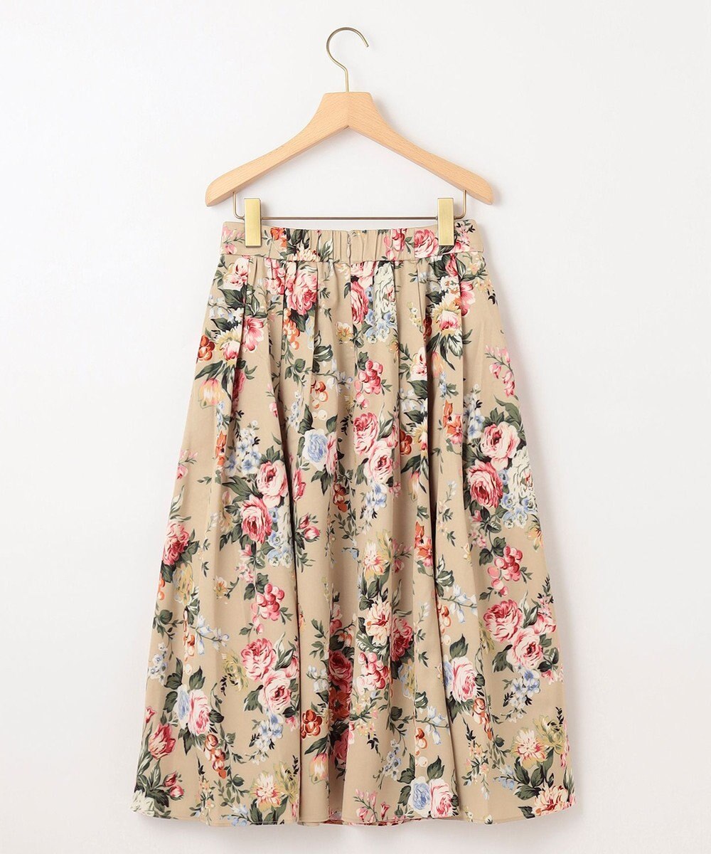 組曲 S 【23AW】ローズブーケプリント フレアスカート 