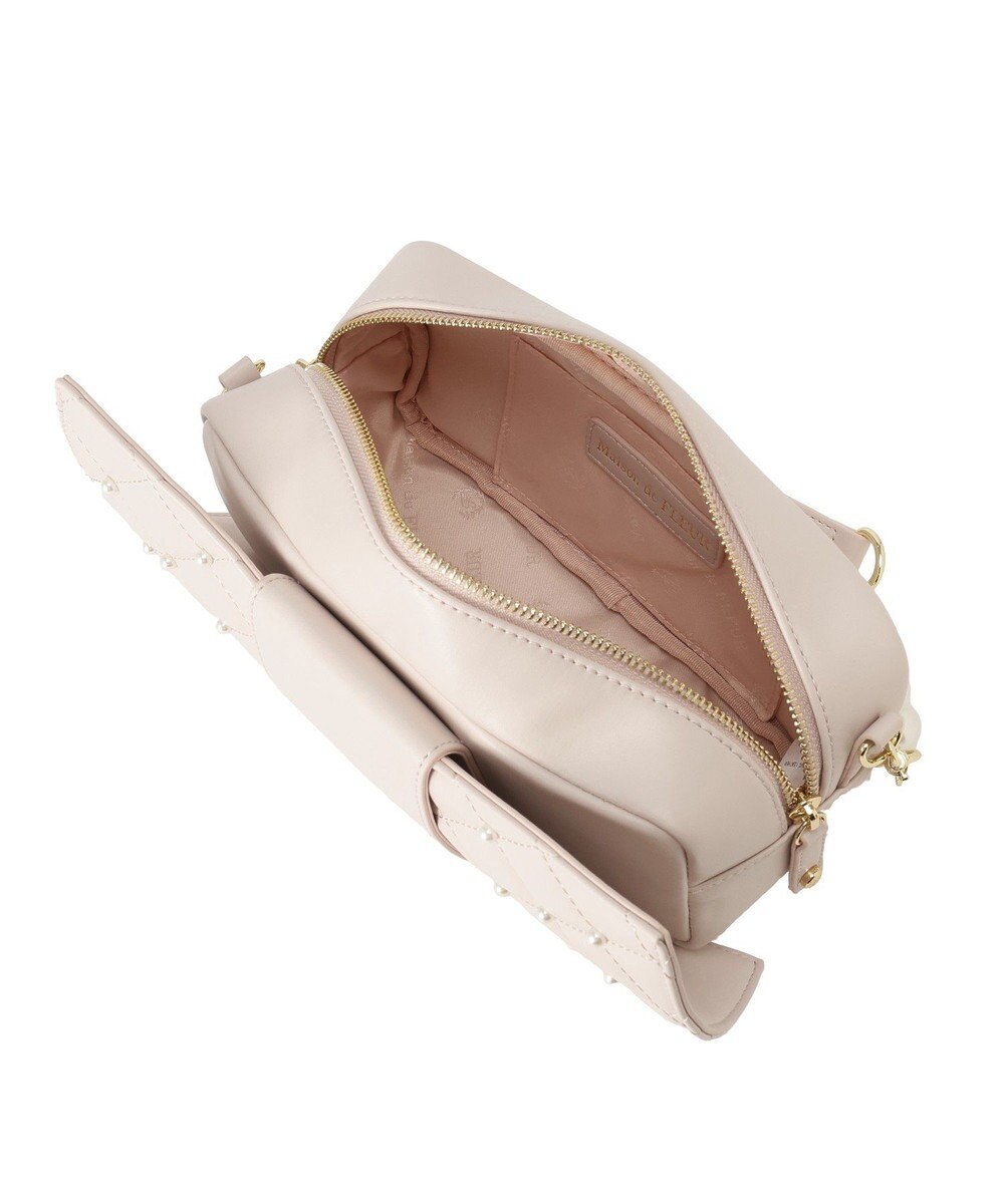 Maison de FLEUR パールリボンバッグ 