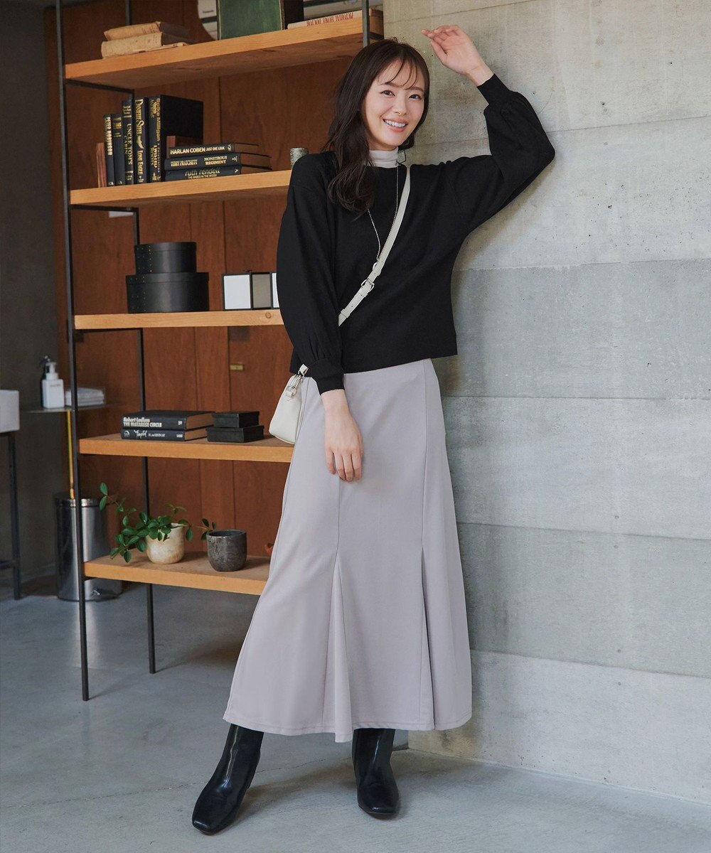 Tiaclasse 【安田美沙子さん着用・新色追加・洗える】ボリュームパフスリーブニット 