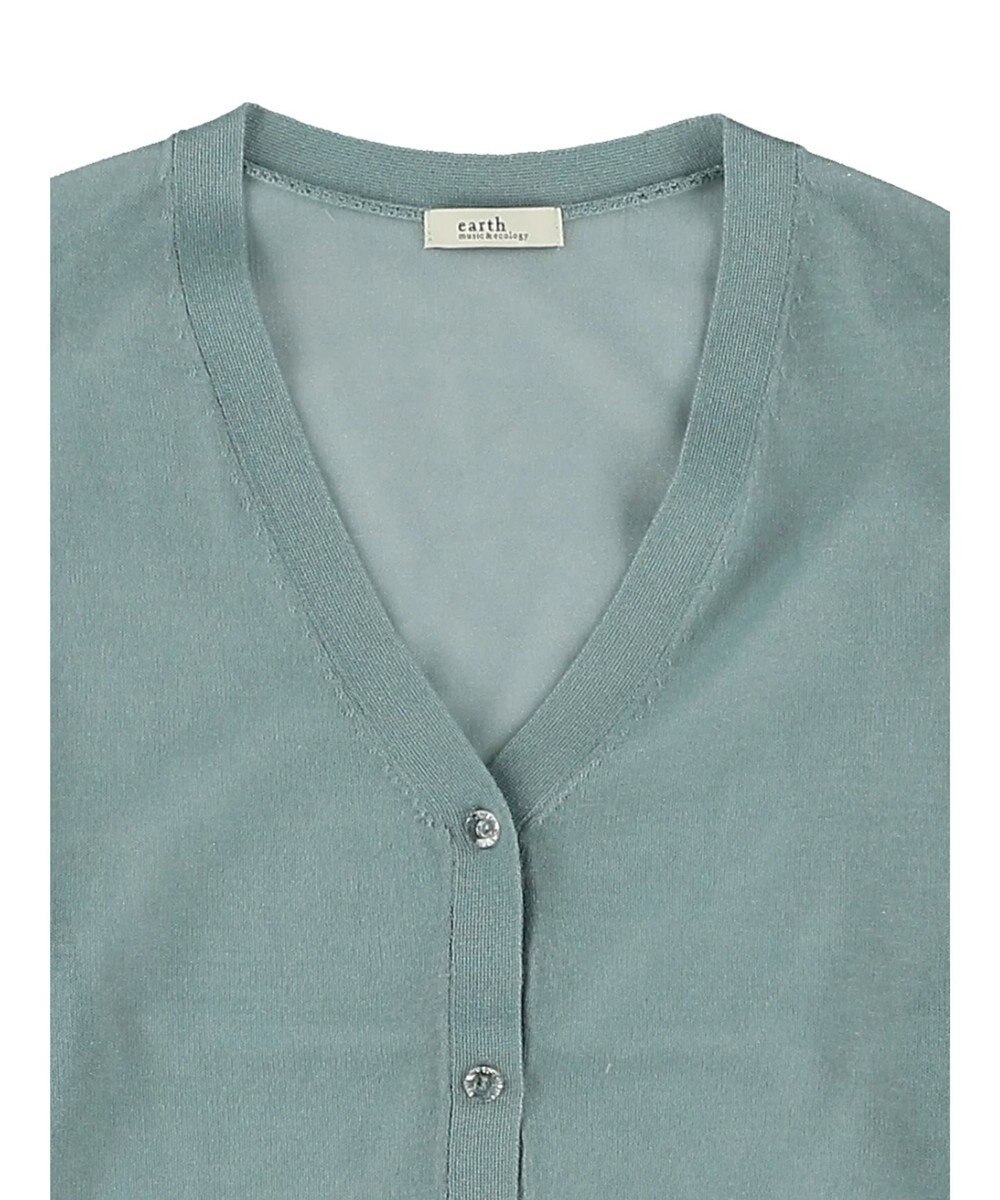 earth music&ecology ファンシーラメＶネックカーディガン 
