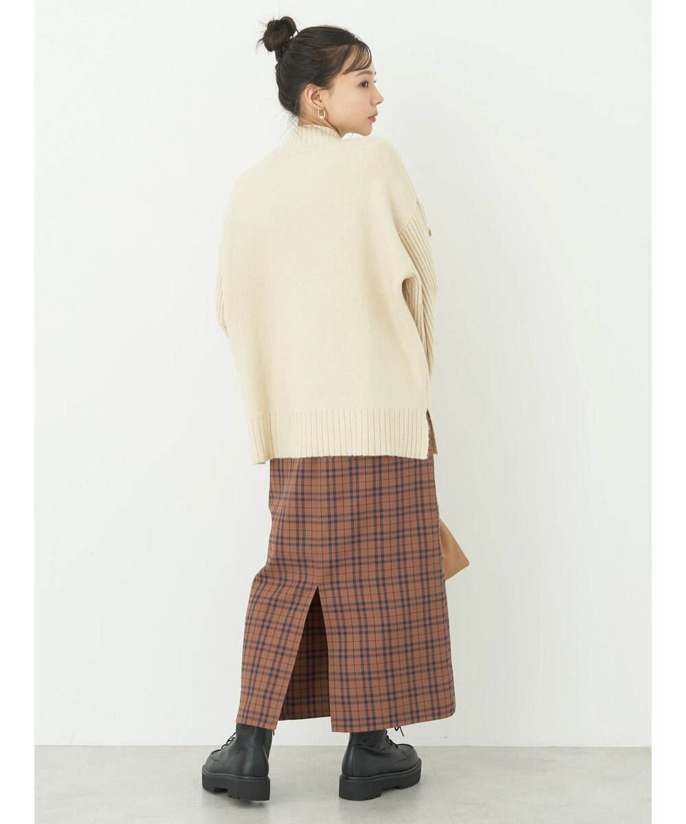 earth music&ecology 袖ボタンニットプルオーバー 