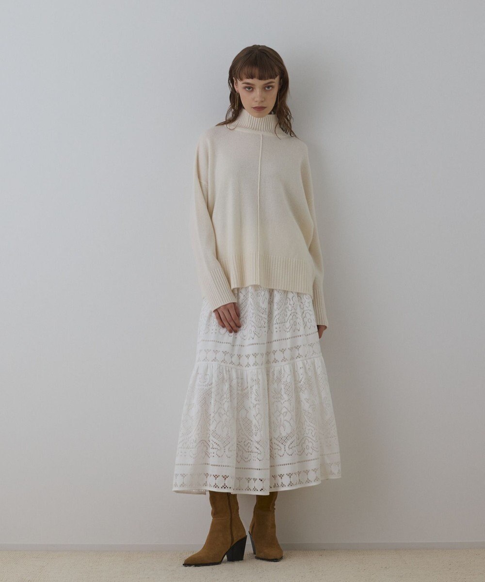 GRACE CONTINENTAL レースティアードスカート 