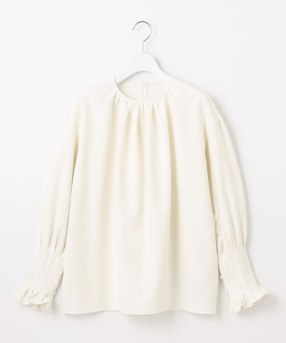 23区 【エステータ】コットンダブルクロス 長袖ブラウス 