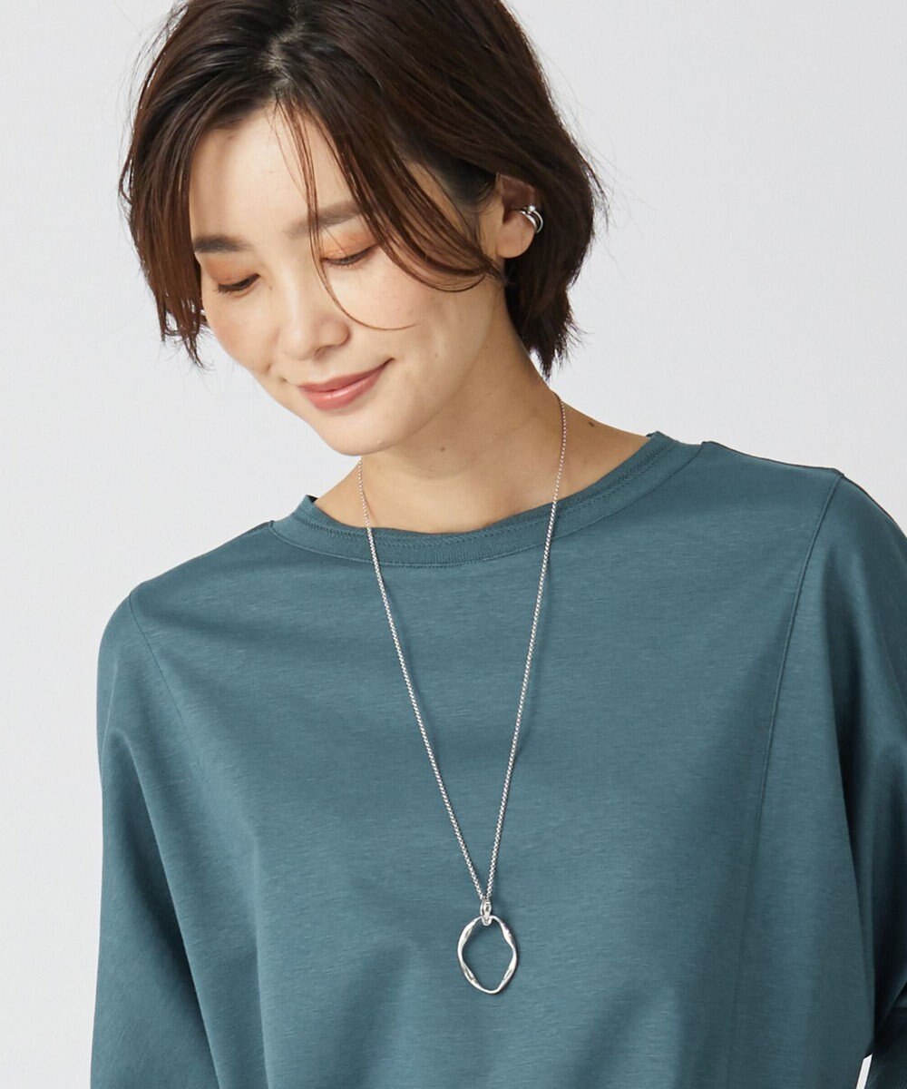 J.PRESS LADIES リングワントップ ネックレス シルバー系