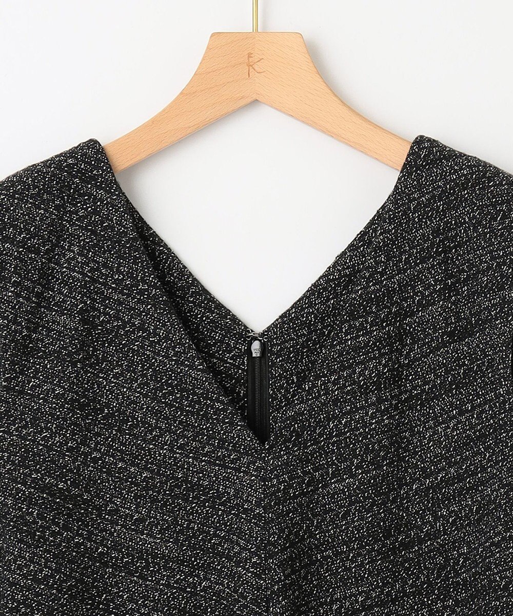 組曲 ファンシーツイード Vネックジャンスカ 